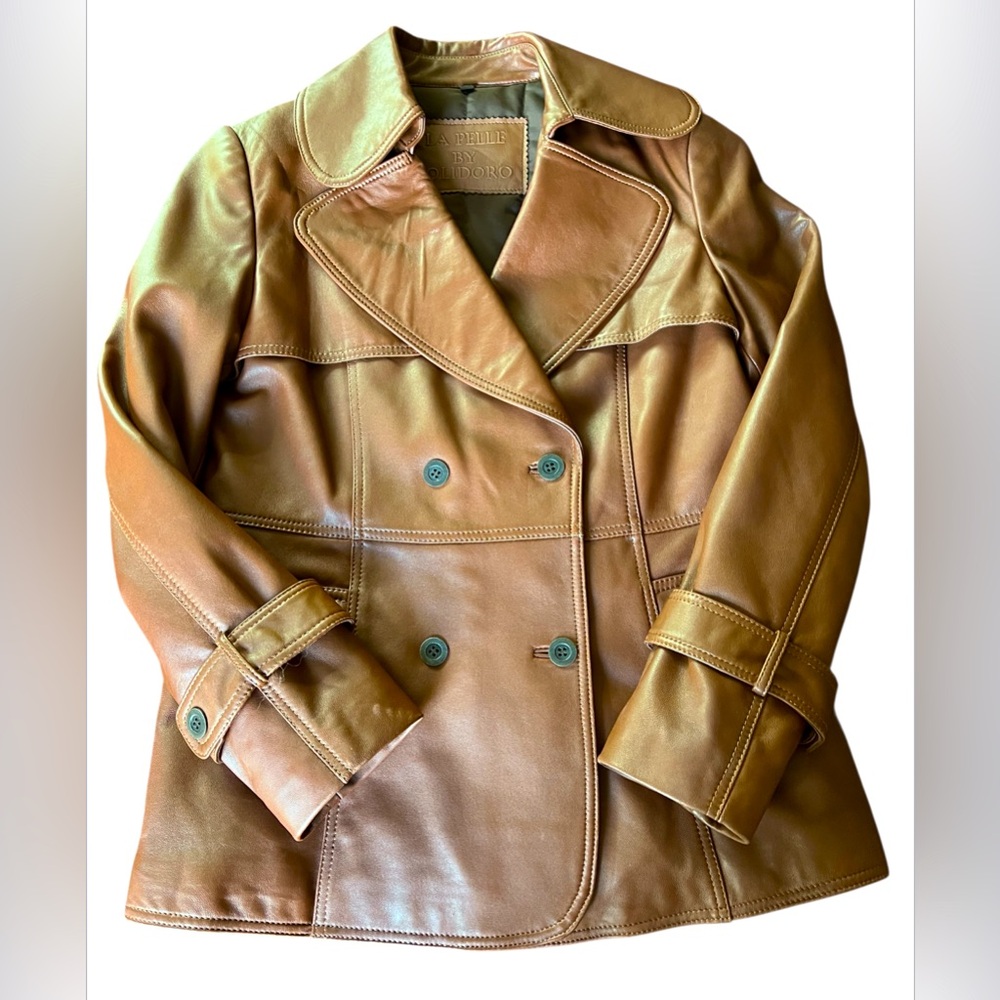 La Pelle By Polidoro Women's Sheep Skin Leather Jacket Coat